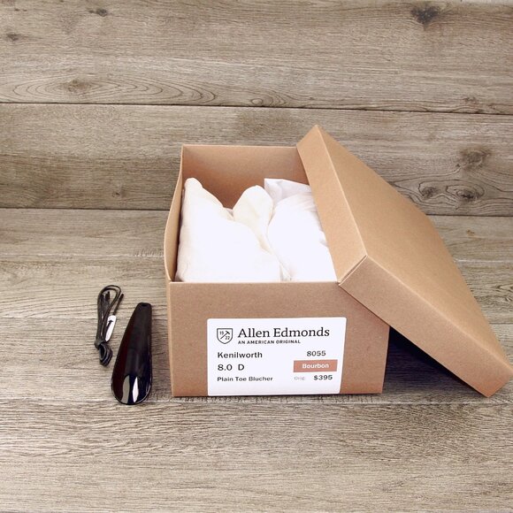 Allen Edmonds KENILWORTH 8 D Bourbon * add $15 new Cedar Trees - Picture 10 of 13